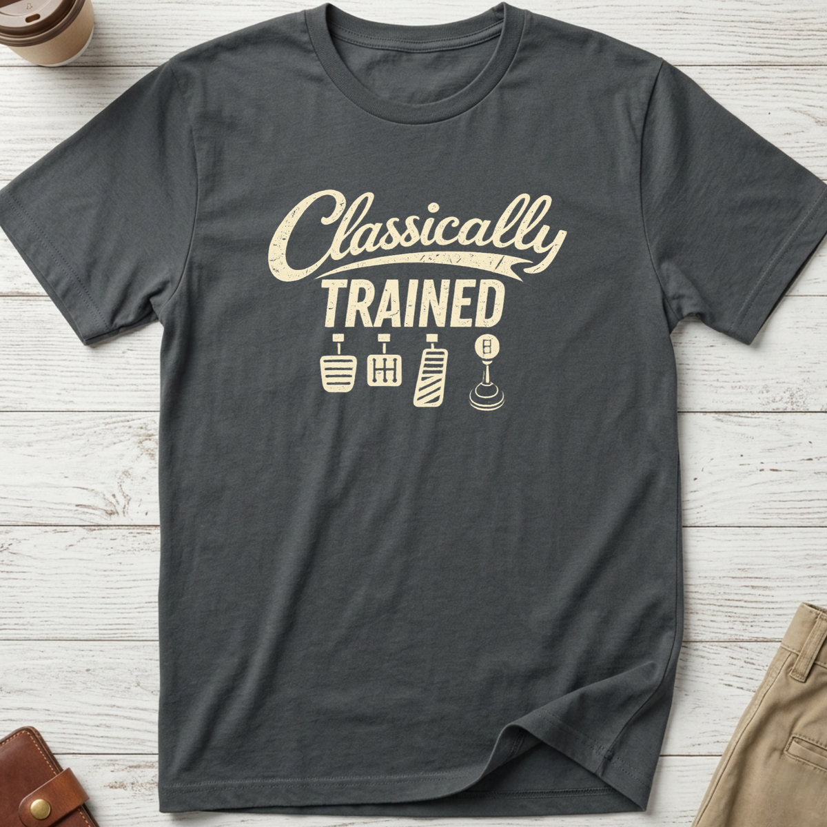 Classically Trained T-shirt in charcoal – Thread Riot