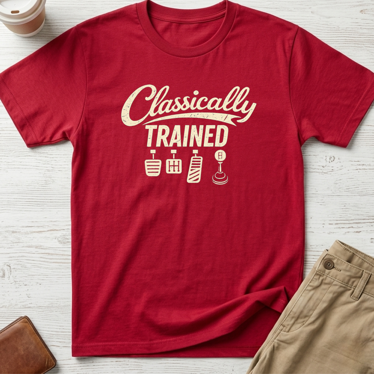 Classically Trained T-shirt in red – Thread Riot
