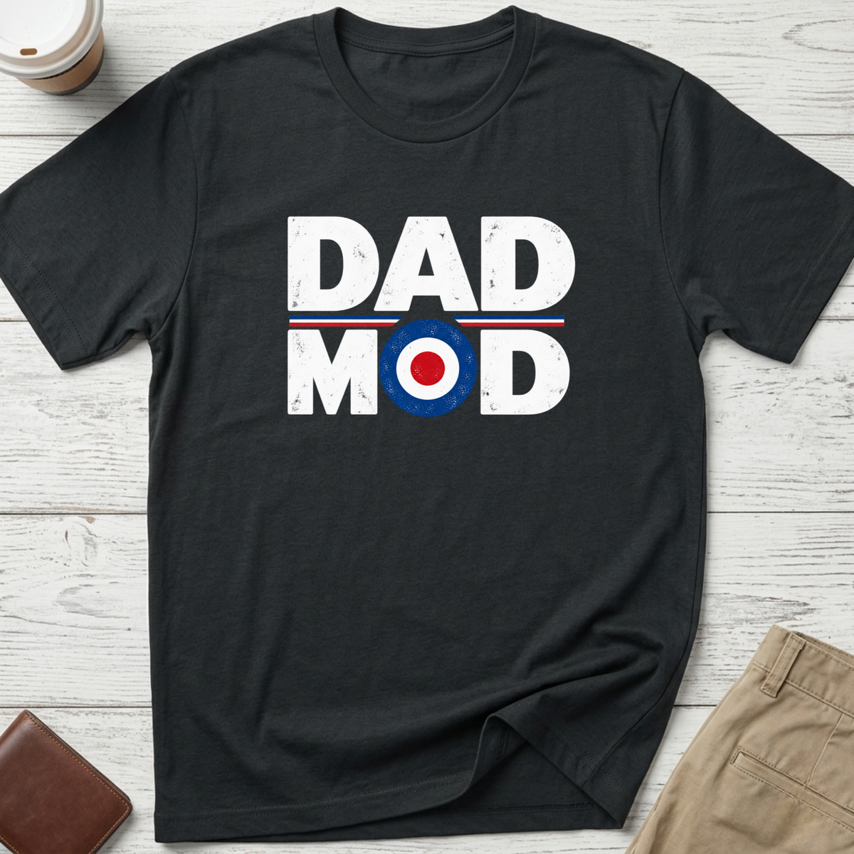 Dad Mod T-shirt in black – Thread Riot