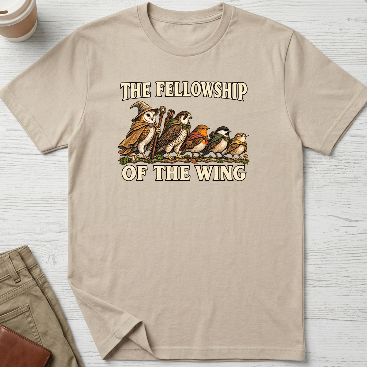 Fellowship of the Wing T-shirt in sand – Thread Riot
